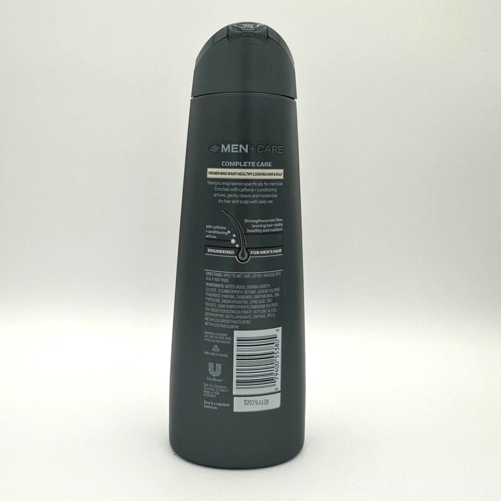 Dove Men Care Complete Care Fortifying 2 n 1 Shampoo Conditioner Caffeine New - Picture 3 of 6